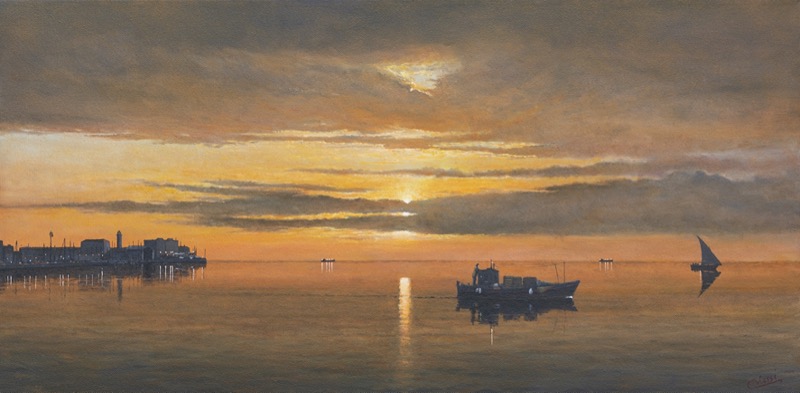 Momento magico 2, 2020 - olio su tela - cm 40x80 Momento magico 2, 2020 - olio su tela - cm 40x80