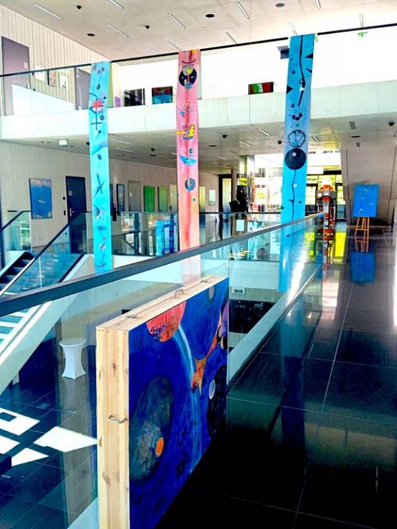 Una sezione della mostra a Unterföring Una sezione della mostra a Unterföring