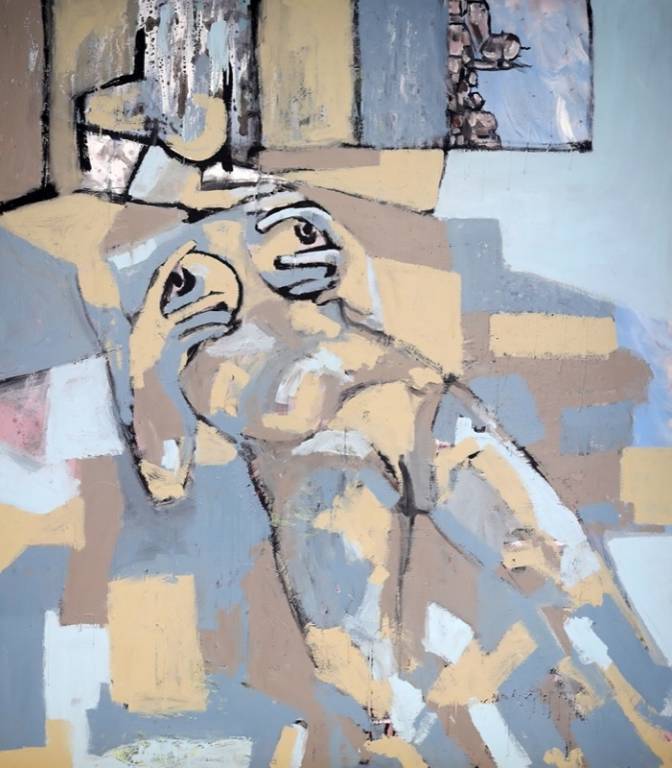 Invisibilis venexiana, 2019 - acrilico su tela - cm 160x140 (ph. Nanni Spano) Invisibilis venexiana, 2019 - acrilico su tela - cm 160x140 (ph. Nanni Spano)