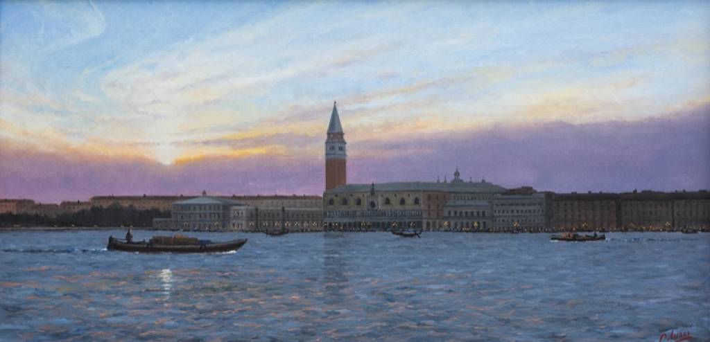 Venezia, 2023 - olio su tela - cm. 30x60