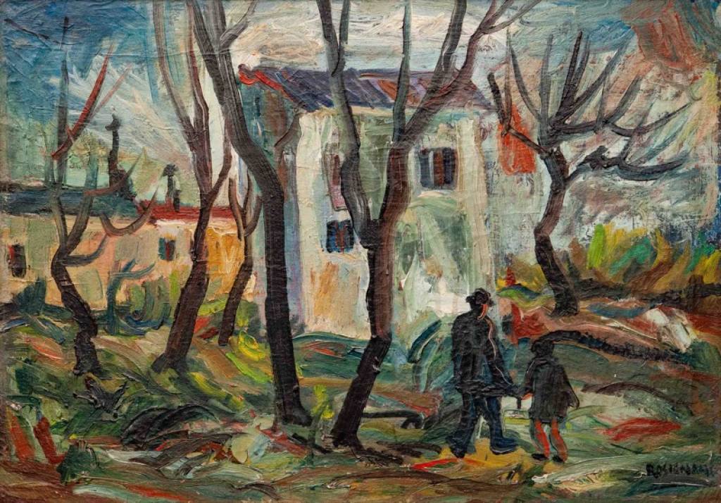 Nonno e nipote, 1951 - olio su tela - cm 50x70 (coll. Sergio Pacor Trieste)