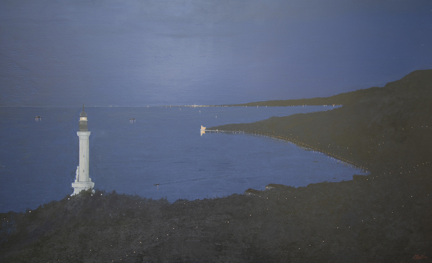 Notturno, 2020 - olio su tavola - cm 105x65