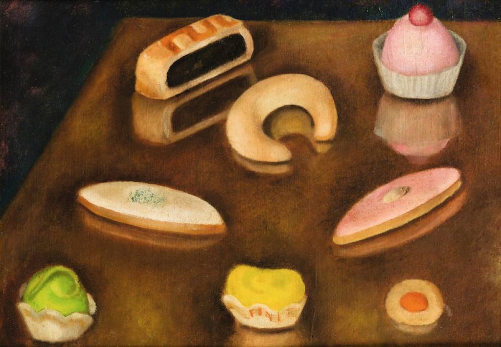9.a. Leonor Fini - Pâtisseries - 1929 circa - olio su tavola - cm. 25.8x34.8 - coll. privata - © Marianna Accerboni