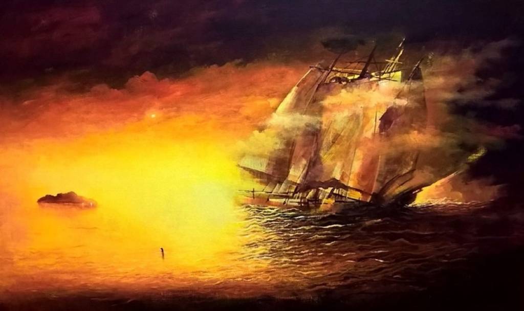 Claudio Mario Feruglio, l'ultimo viaggio cm 90x150, 2015