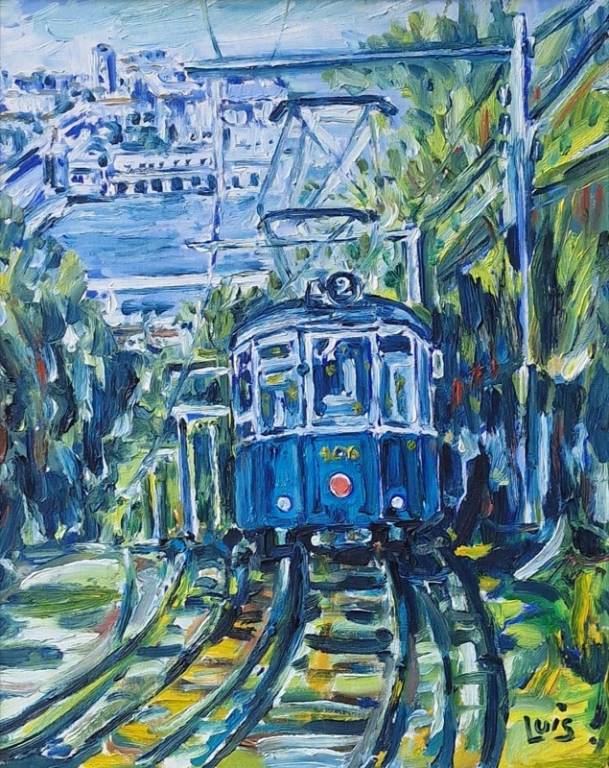 Anno 1997 - A SCORCOLA CON IL TRAM - .olio su tela 40 x 50 Anno 1997 - A SCORCOLA CON IL TRAM - .olio su tela 40 x 50