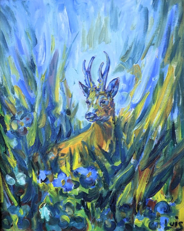 Anno 1997 - IL CAPRIOLO - olio su tela 40 x 50 Anno 1997 - IL CAPRIOLO - olio su tela 40 x 50