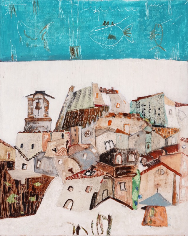 Terremoto, 1985 - tecnica mista - cm 51x41,5x51