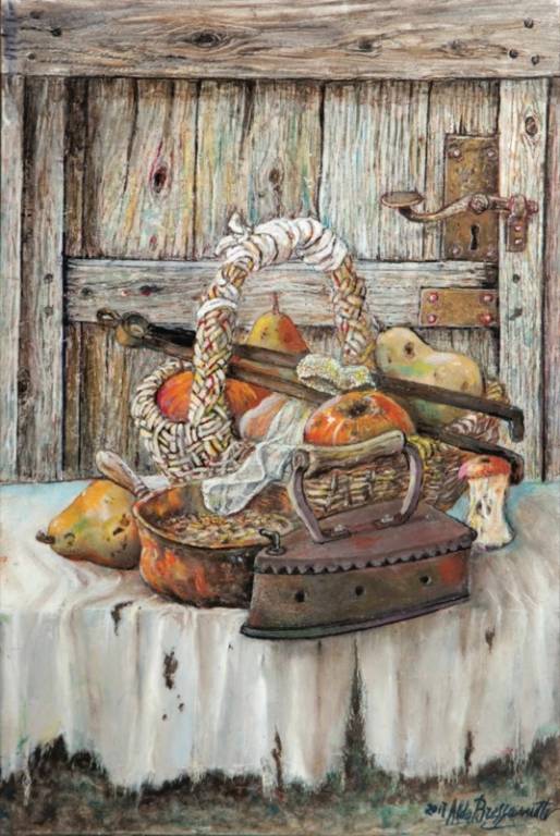 Pomi e Peri., 2015 - olio su tavola - cm. 46x31 Pomi e Peri., 2015 - olio su tavola - cm. 46x31