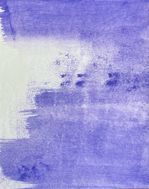 Senza titolo, 2022 - Monocromo, colore acrilico su cartoncino - cm. 28x22,5
