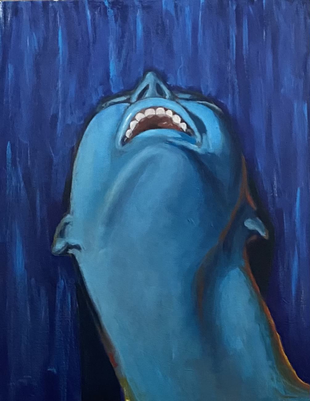 Gioia in blu,_2021 - acrilico su tela - cm.50x40 Gioia in blu,_2021 - acrilico su tela - cm.50x40