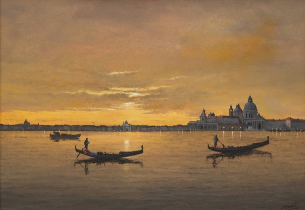 Tramonto veneziano, 2021, olio su tela - cm. 35x50 Tramonto veneziano, 2021, olio su tela - cm. 35x50