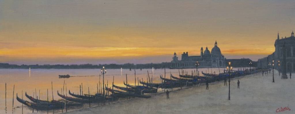 Venezia, 2022 - olio su faesite - cm. 16x40 Venezia, 2022 - olio su faesite - cm. 16x40
